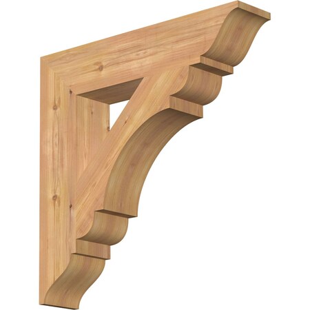 Ekena Millwork Olympic Traditional Smooth Bracket, Western Red Cedar, 5 1/2"W x 28"D x 28"H BKT06X28X28OLY01SWR